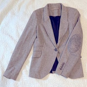 Zara gray one-button blazer Size S